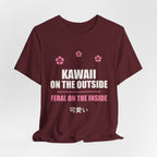 Kawaii But Feral Anime T-Shirt - original anime design, view 25