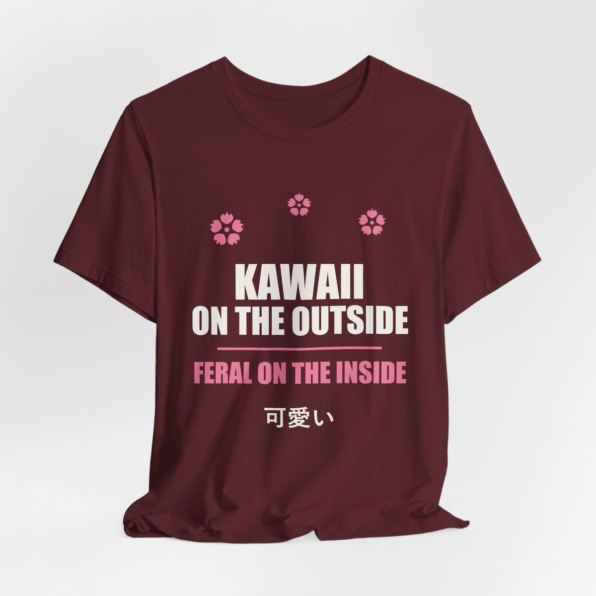 Kawaii But Feral Anime T-Shirt - original anime design, view 25