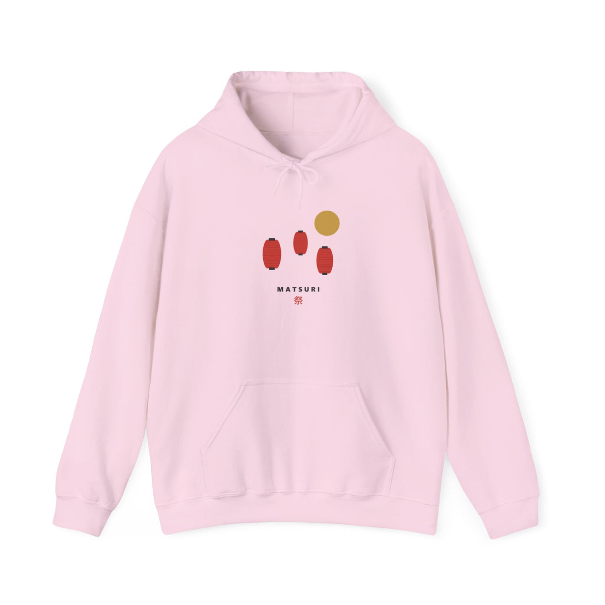 Matsuri Lanterns Hoodie in Light Pink
