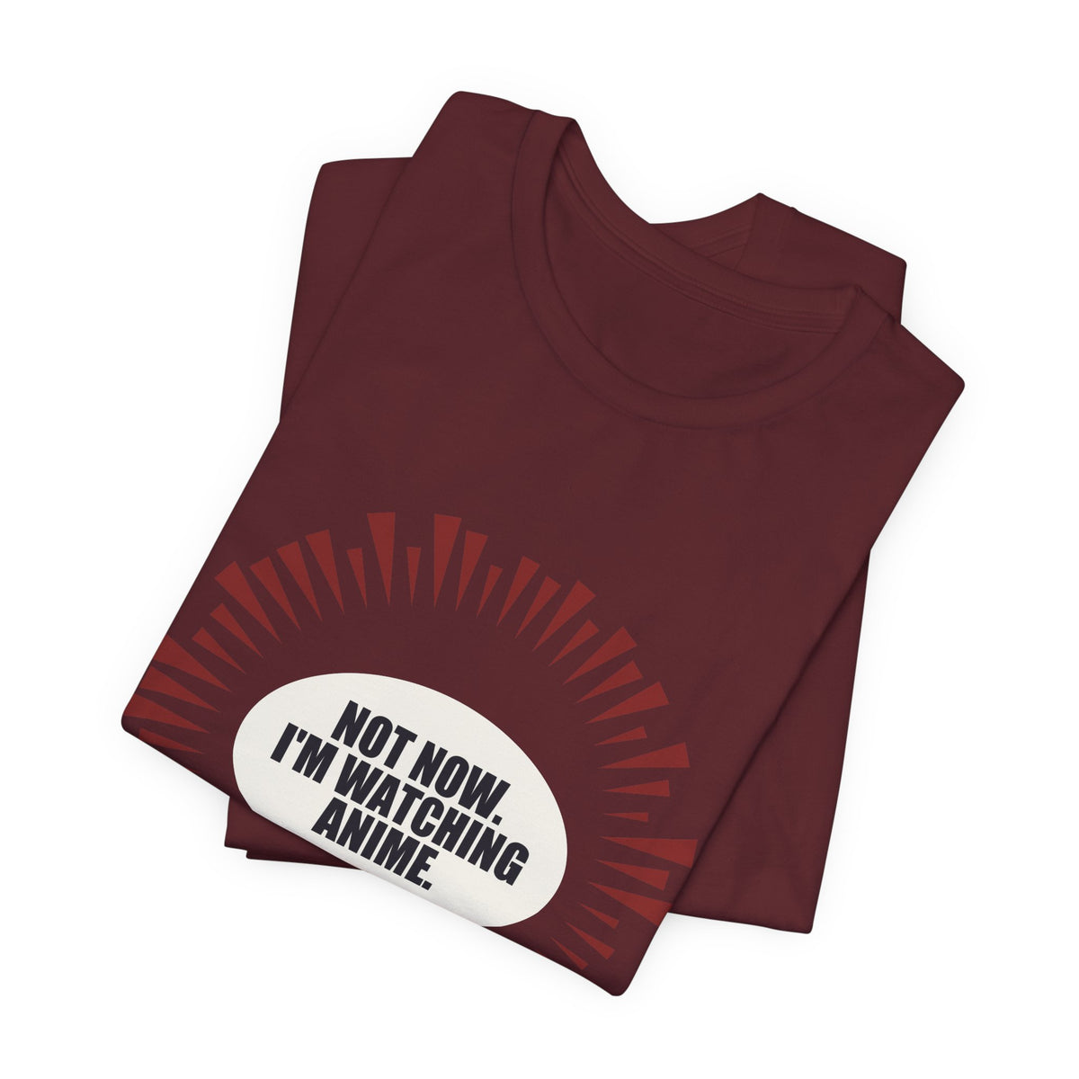 Not Now I'm Watching Anime T-Shirt - original anime design, view 24
