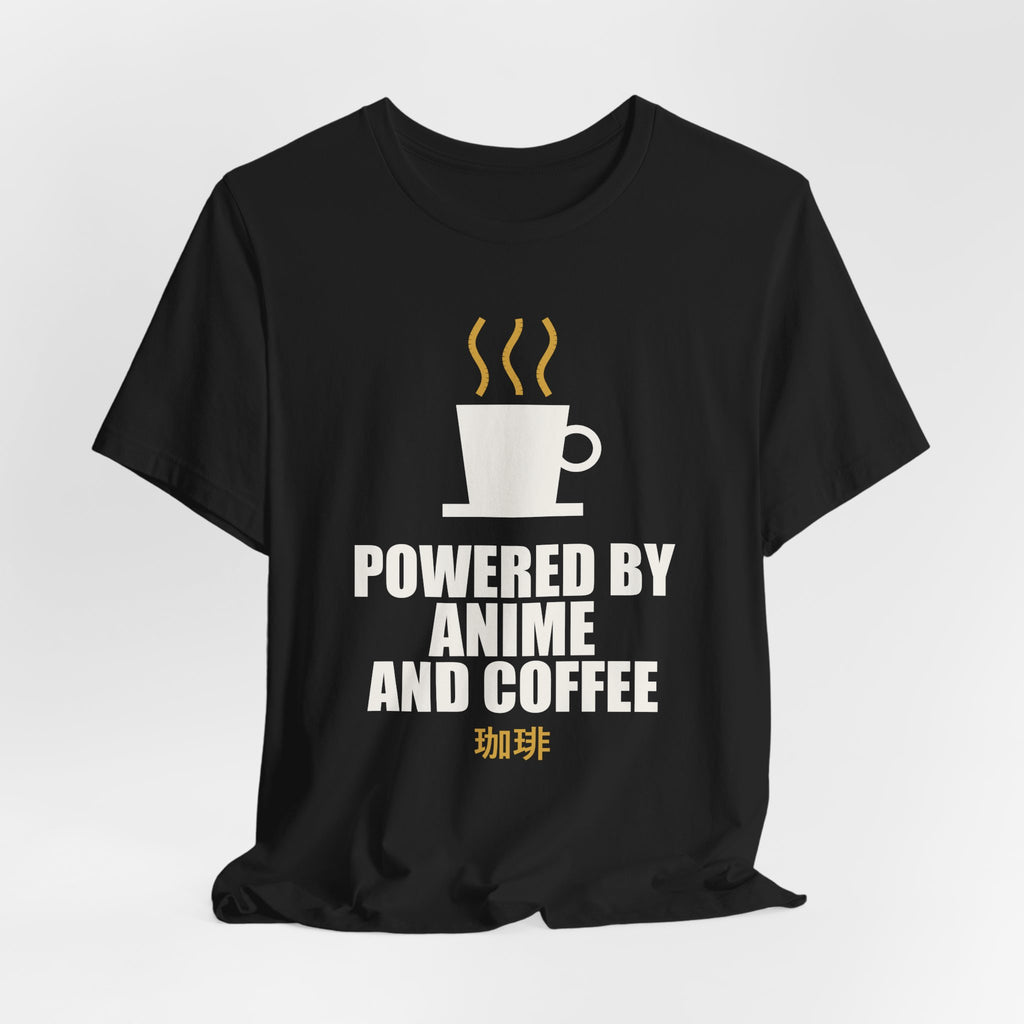 Powered By Anime And Coffee T-Shirt - original anime design, view 7