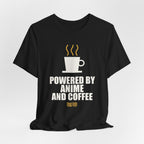 Powered By Anime And Coffee T-Shirt - original anime design, view 7