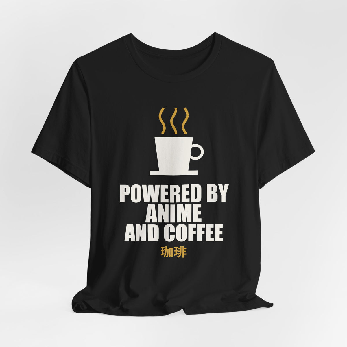 Powered By Anime And Coffee T-Shirt - original anime design, view 7
