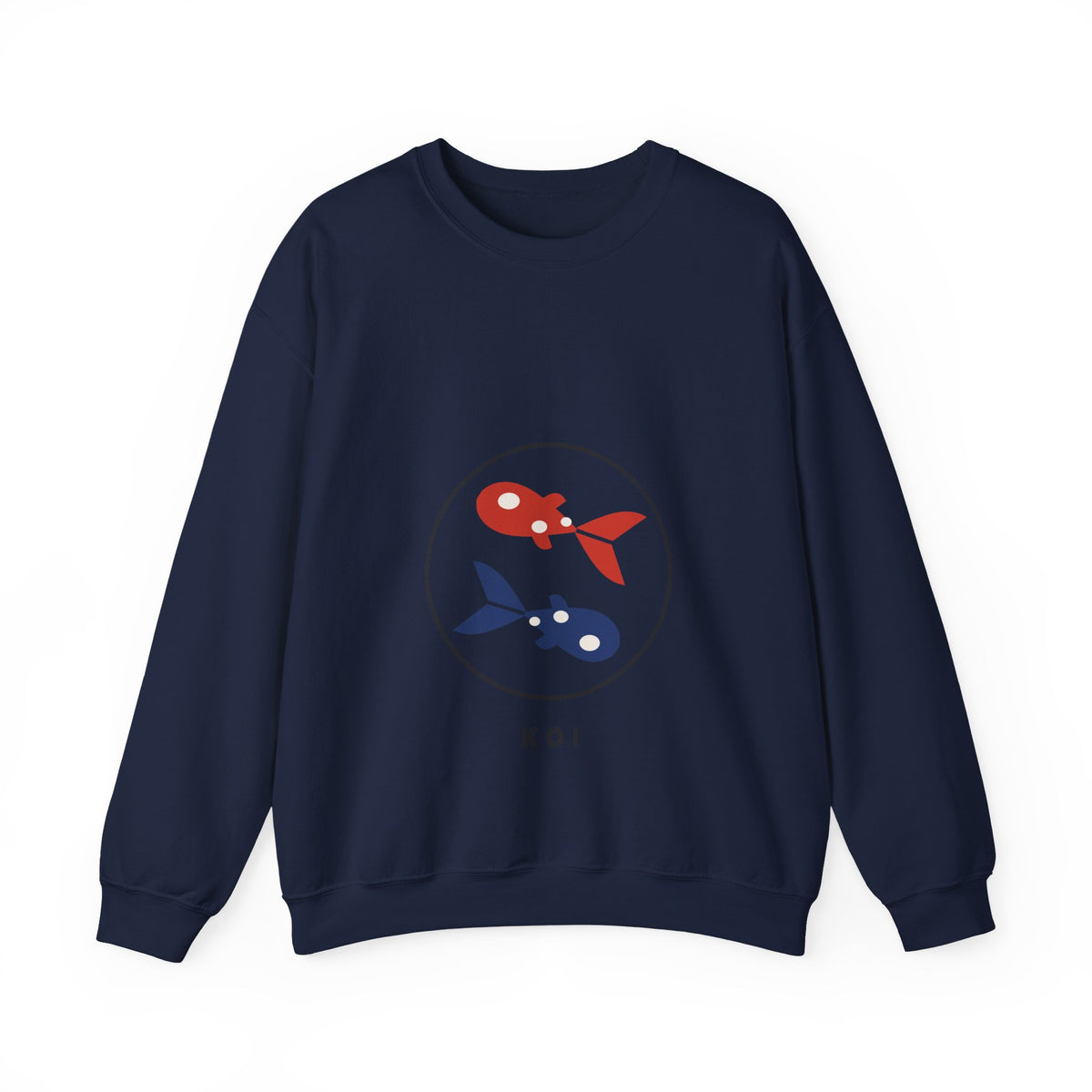 Koi Pair Sweatshirt in Navy