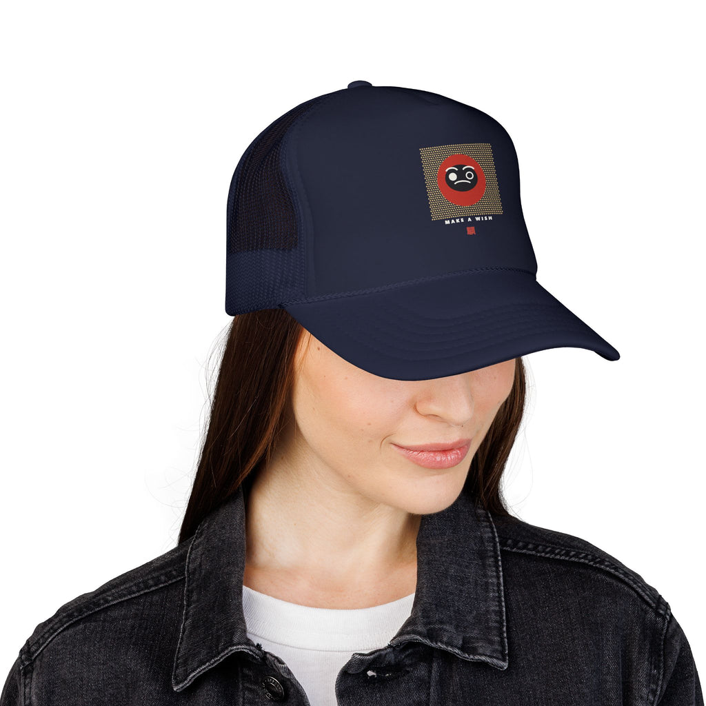 Daruma Wish Trucker Cap - original anime design, view 6