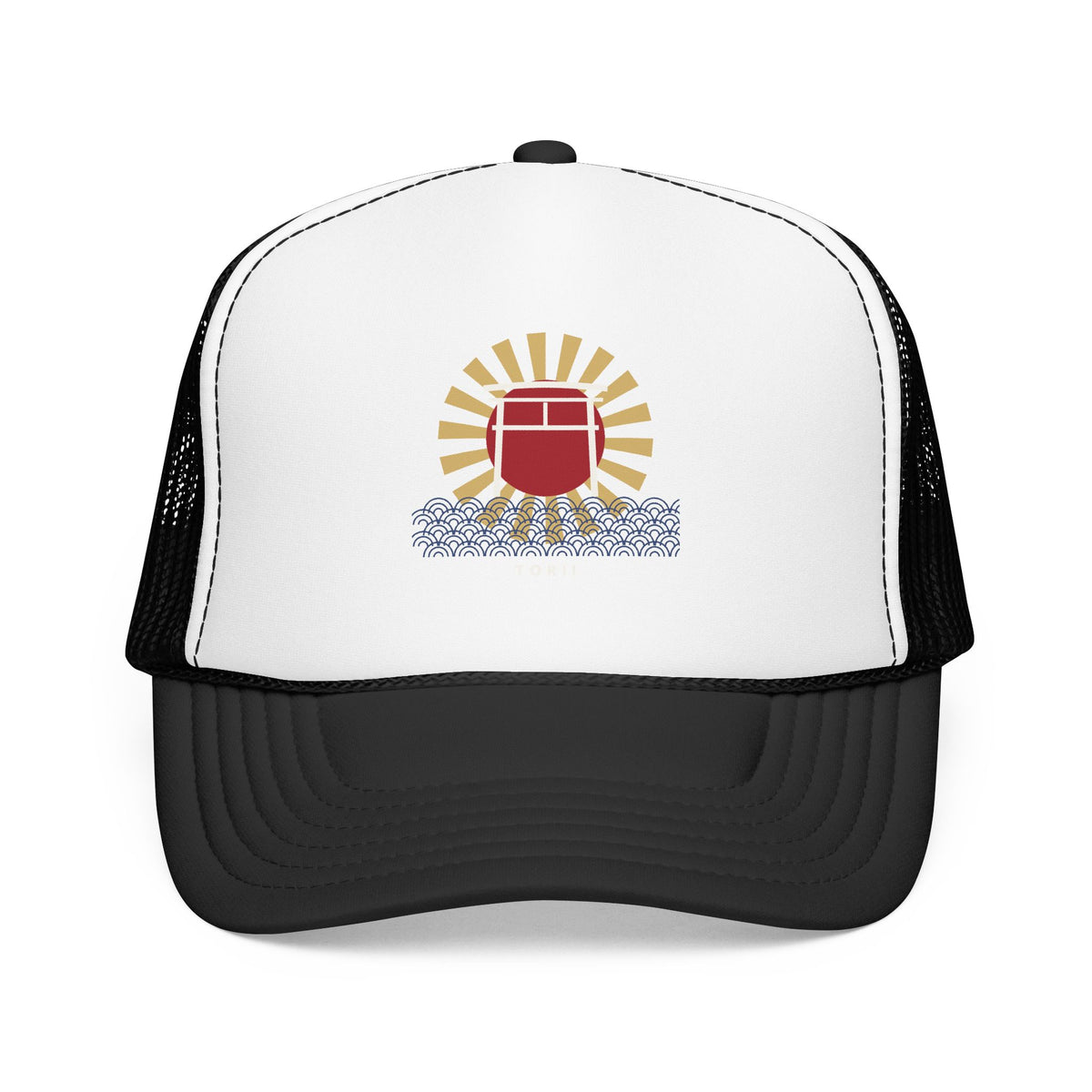 Torii Gate Trucker Cap in Black