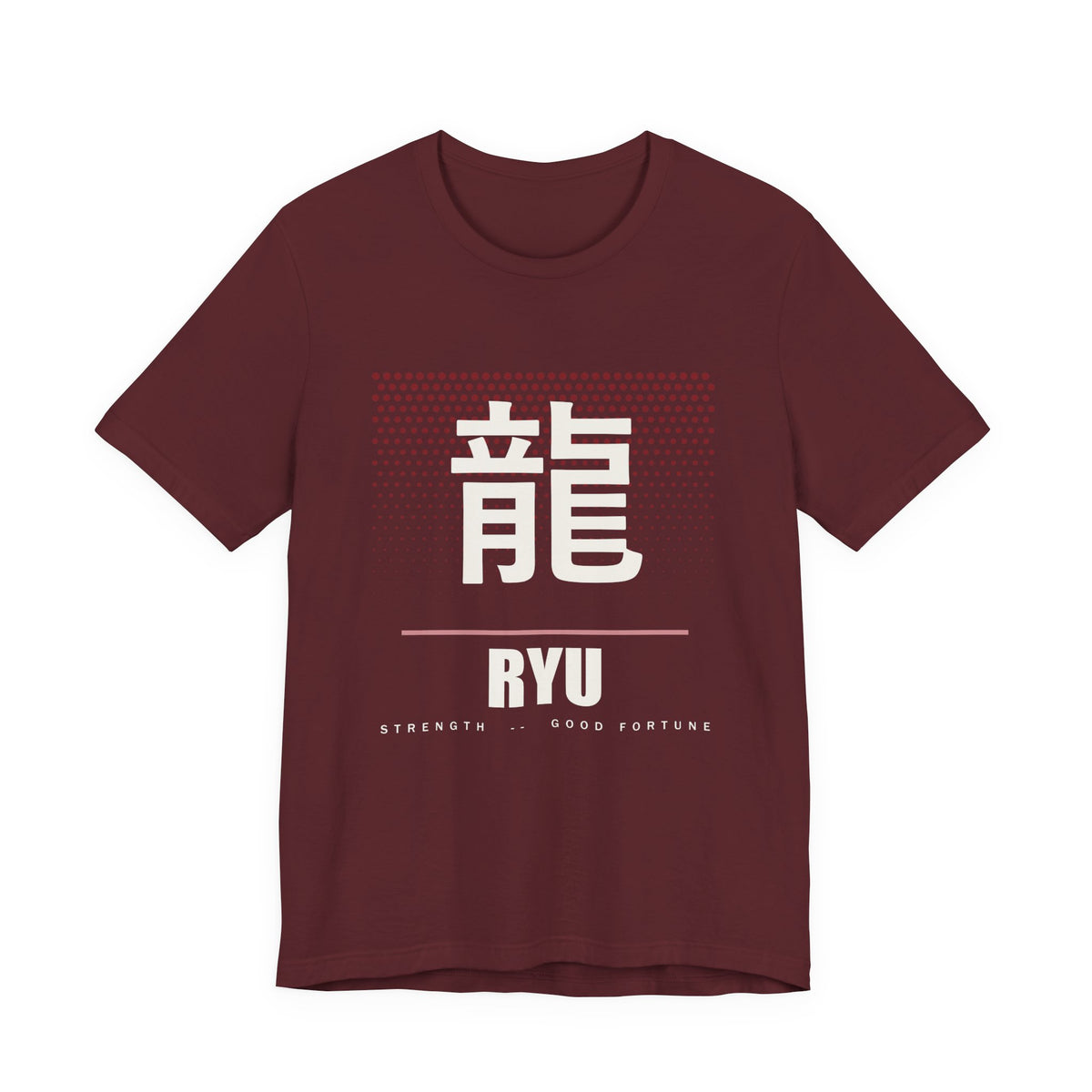 Ryu Anime T-Shirt in Maroon