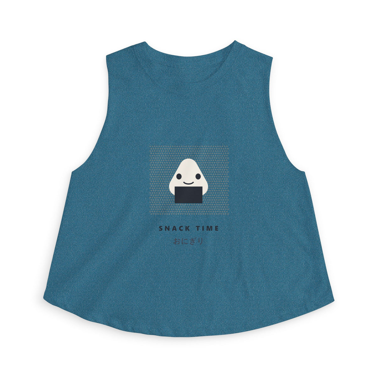 Snack Time Crop Top in Heather Deep Teal