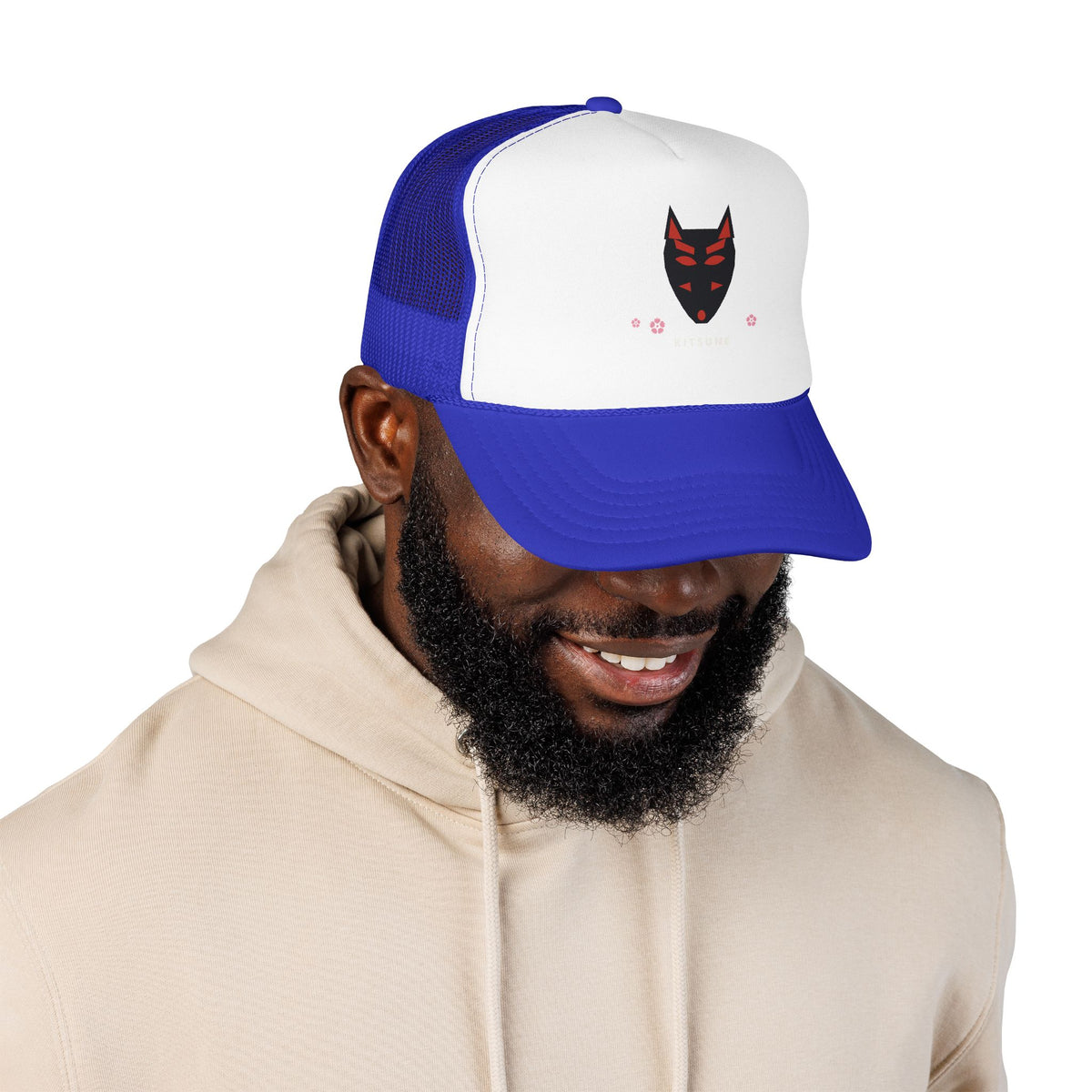 Kitsune Mask Trucker Cap - original anime design, view 32