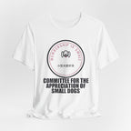 Committee For The Appreciation Of Small Dogs Funny Anime T-Shirt - original anime design, view 3