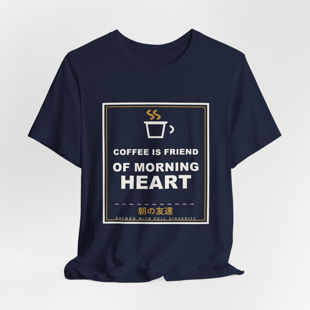 Coffee Is Friend Of Morning Heart Funny Anime T-Shirt - original anime design, view 21