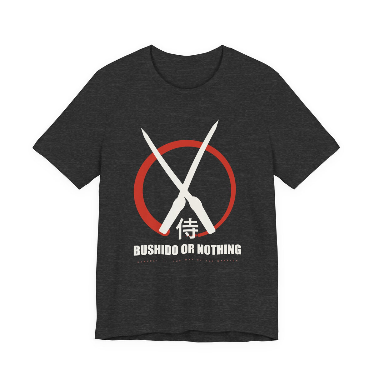 Bushido Anime T-Shirt in Dark Grey Heather