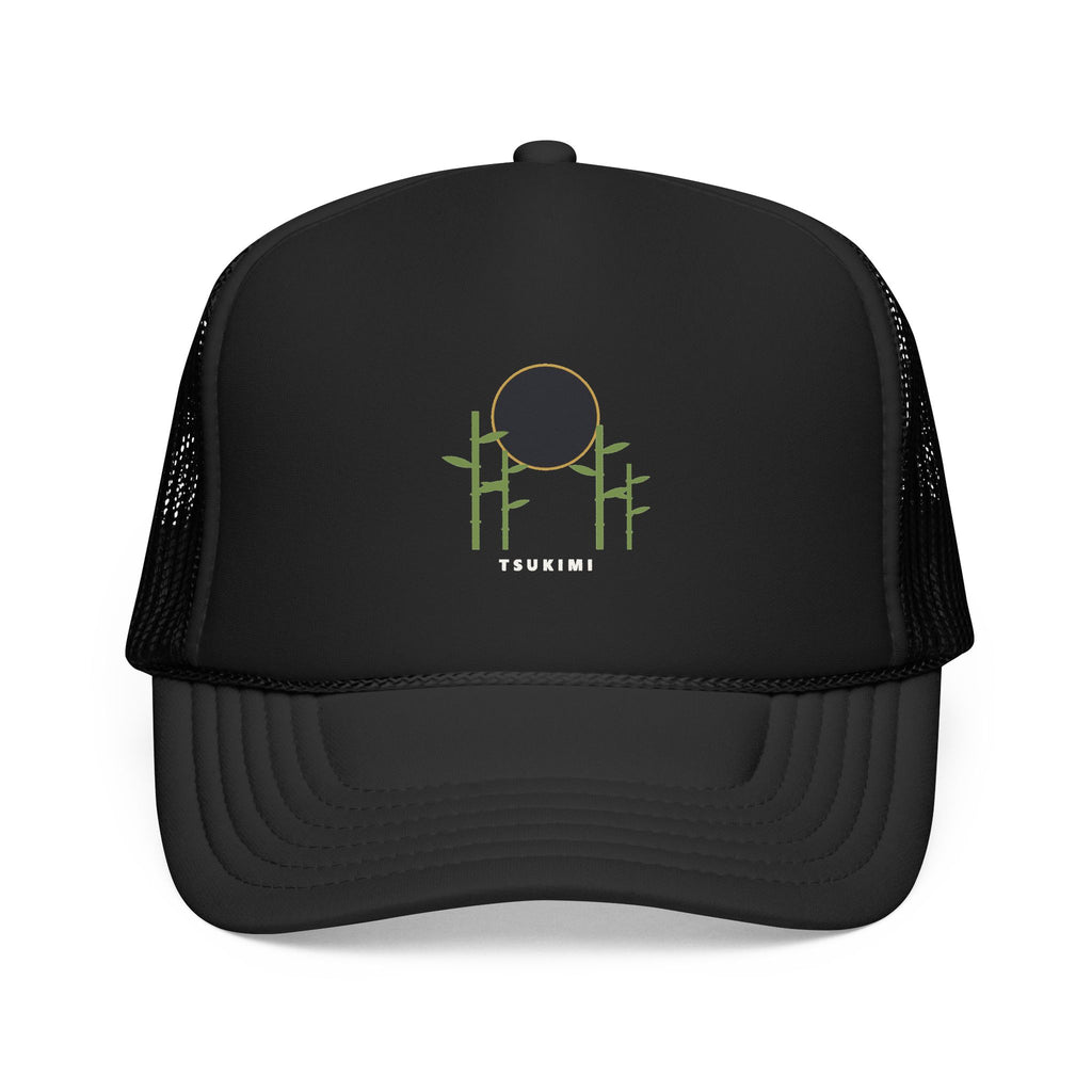 Tsukimi Trucker Cap in Black