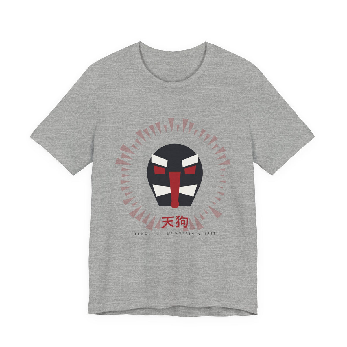Tengu Anime T-Shirt in Athletic Heather