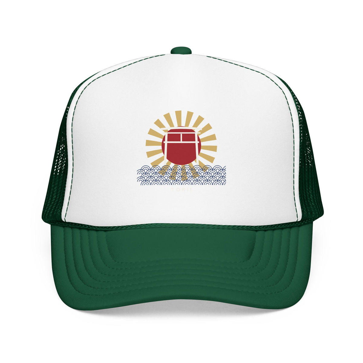 Torii Gate Trucker Cap in Kelly
