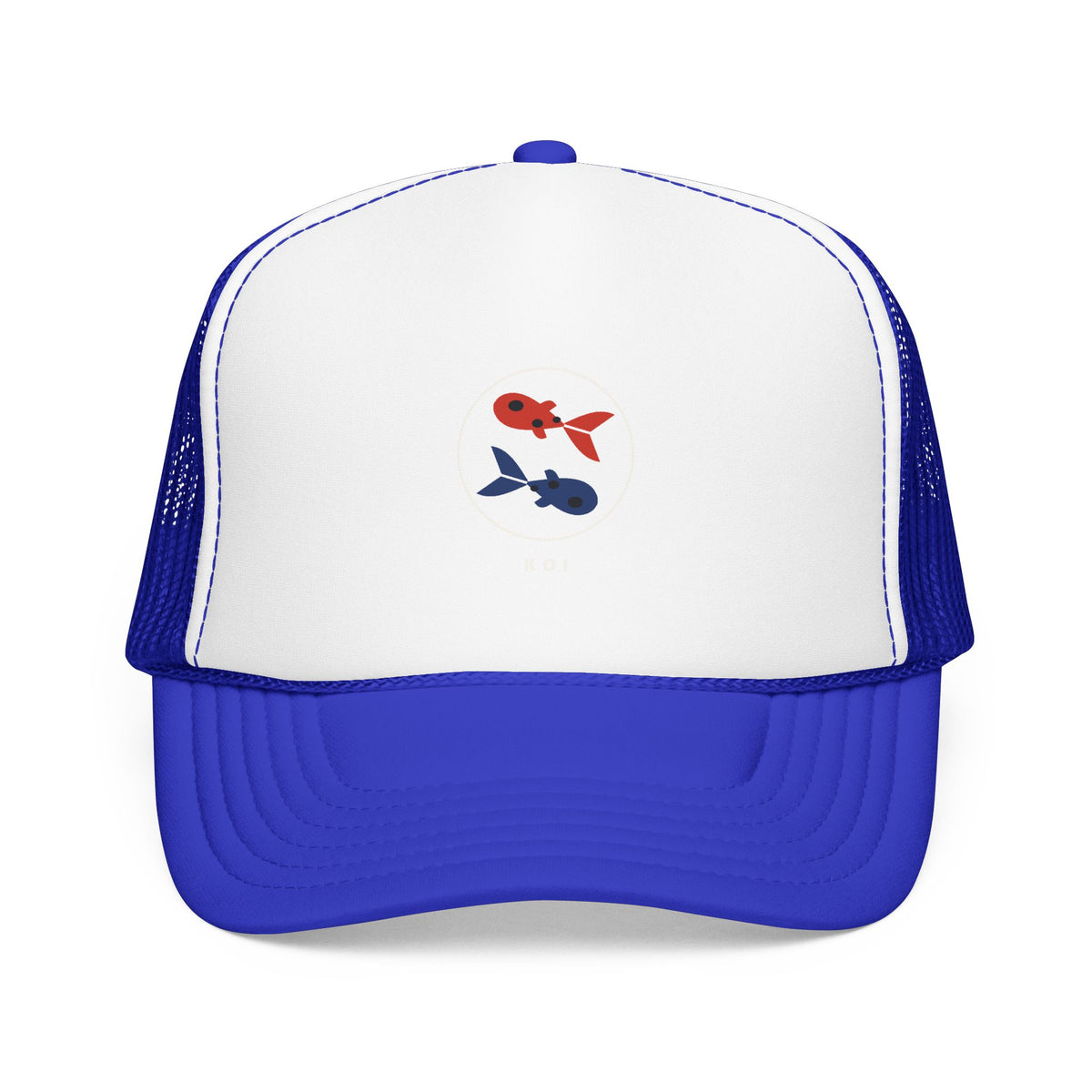 Koi Pair Trucker Cap in Royal