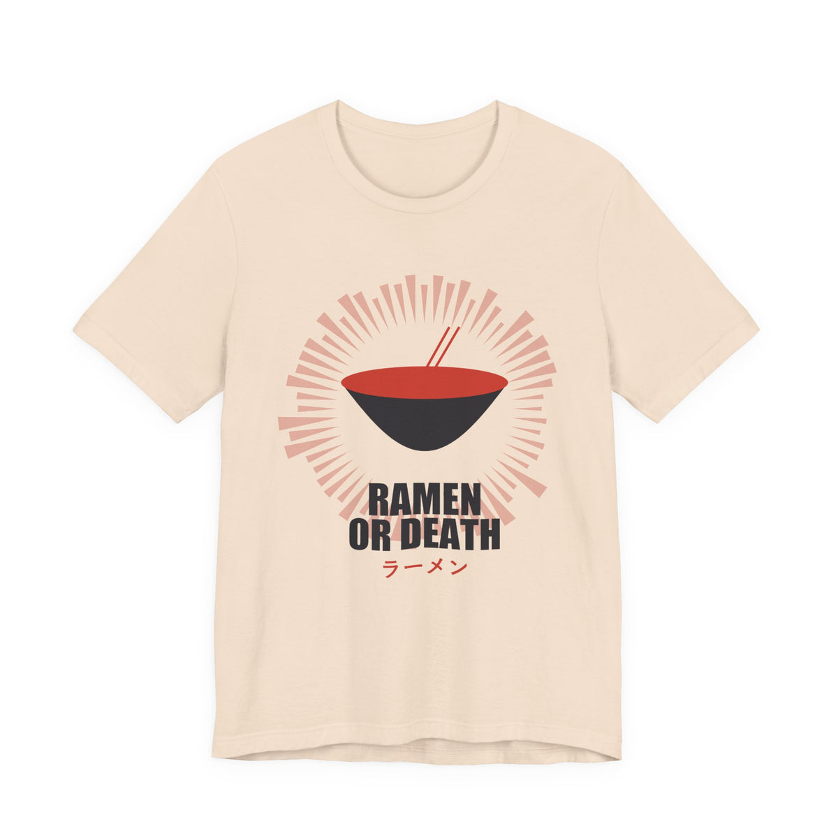 Ramen Or Death Anime T-Shirt in Soft Cream