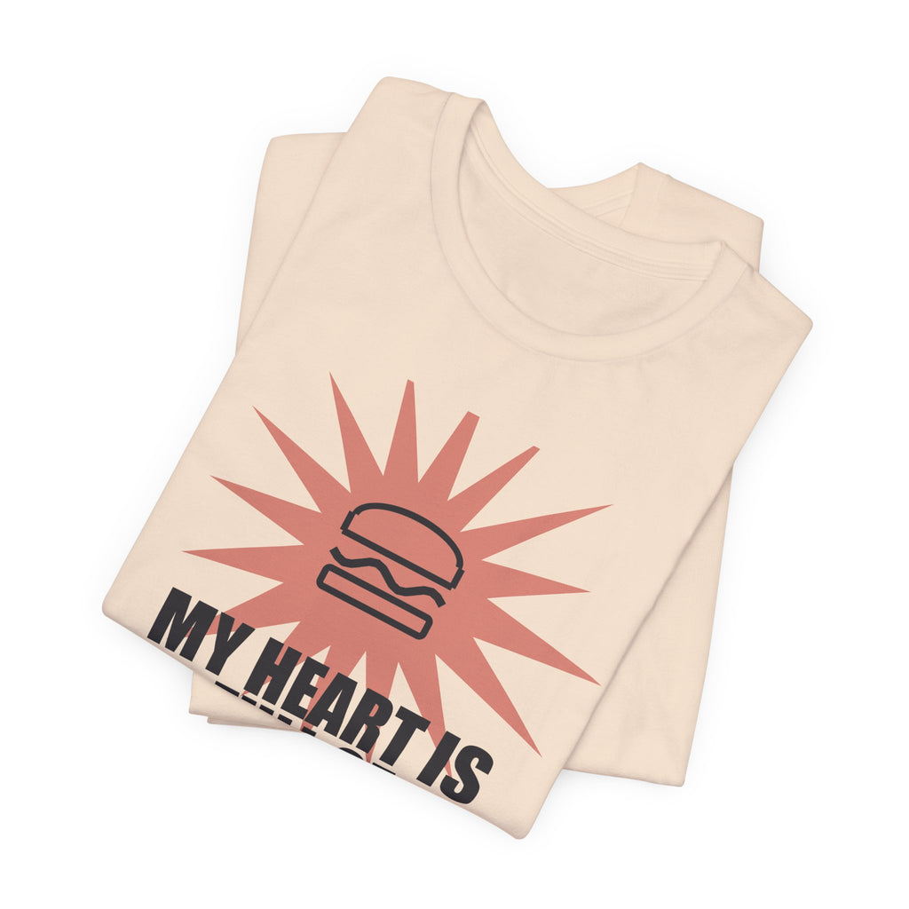 My Heart Is Full Of Sandwich Funny Anime T-Shirt - original anime design, view 8