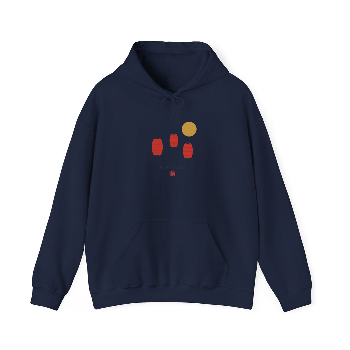Matsuri Lanterns Hoodie in Navy