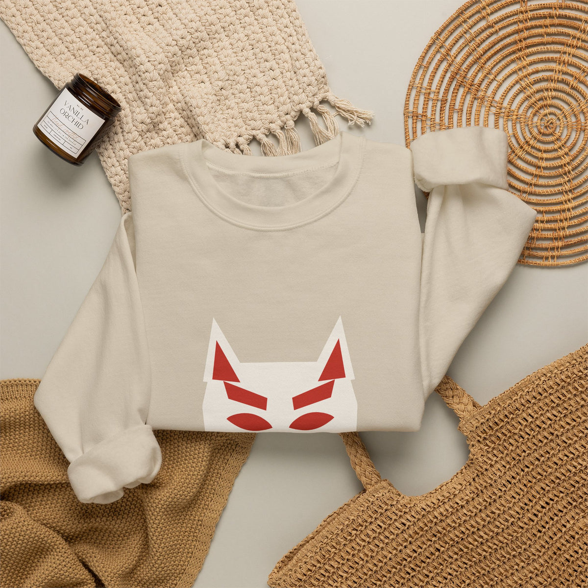 Kitsune Mask Sweatshirt - original anime design, view 12