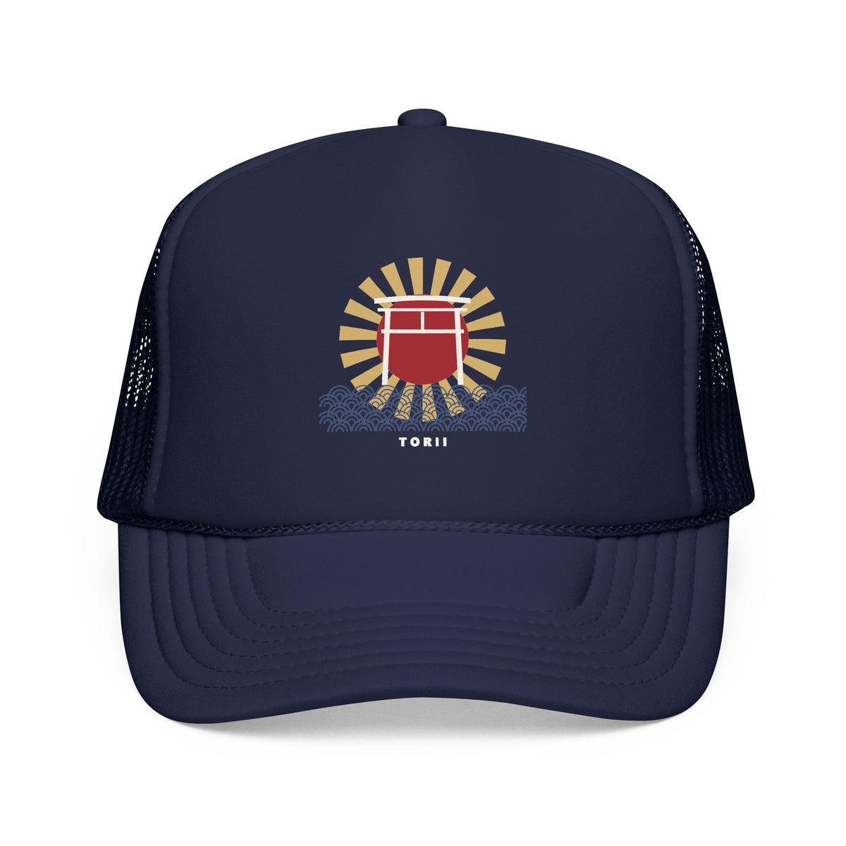 Torii Gate Trucker Cap in Dark Navy