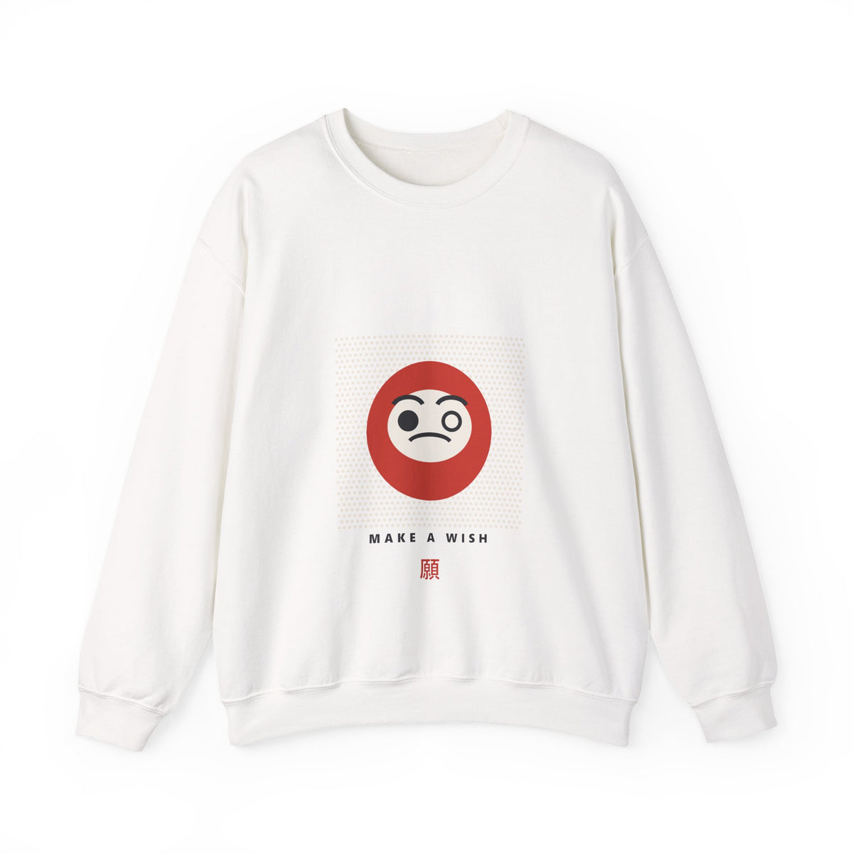 Daruma Wish Sweatshirt in White