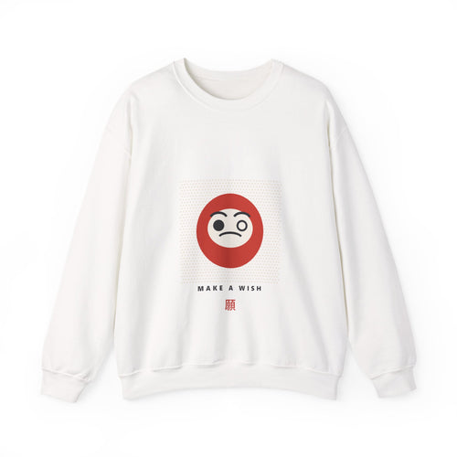 Daruma Wish Sweatshirt in White