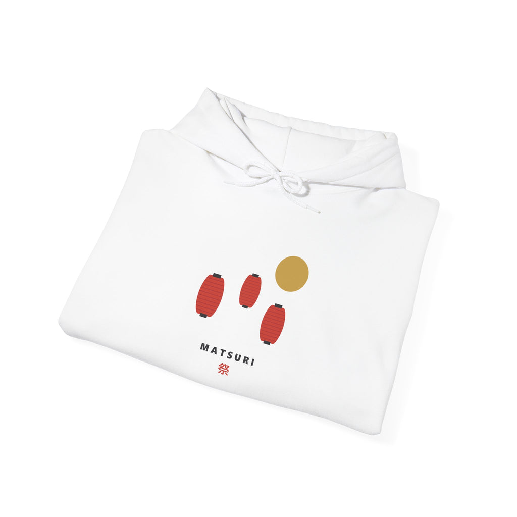 Matsuri Lanterns Hoodie - original anime design, view 3