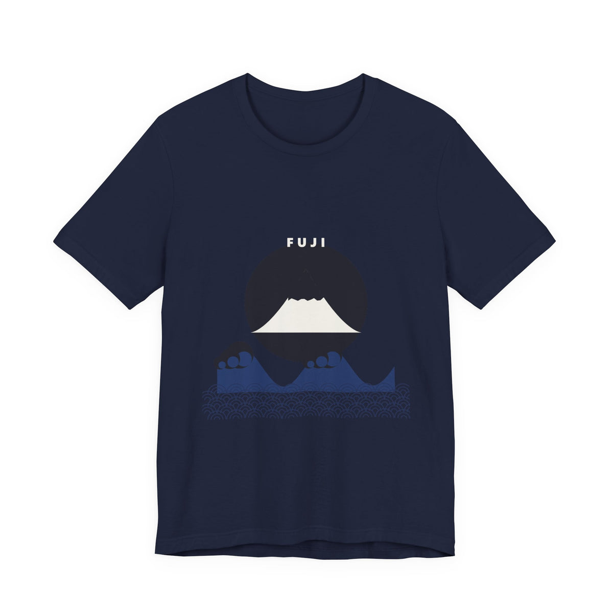 Fuji & Wave T-Shirt in Navy
