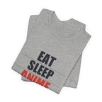 Eat Sleep Anime Repeat T-Shirt - original anime design, view 15