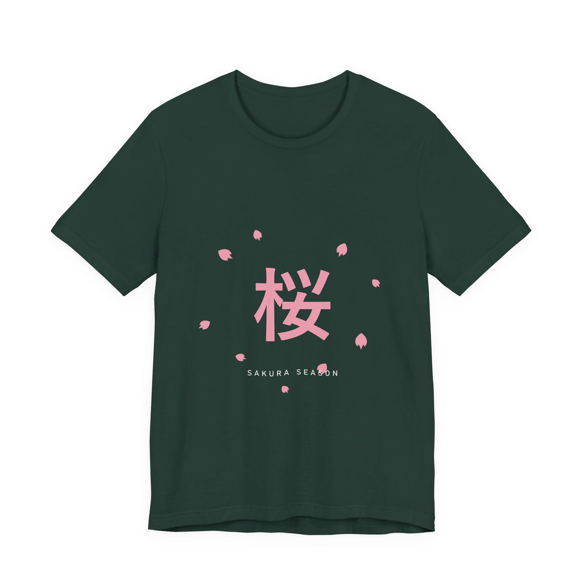 Sakura Season T-Shirt in Forest