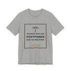 Training Montage Postponed Due To Weather Funny Anime T-Shirt in Athletic Heather