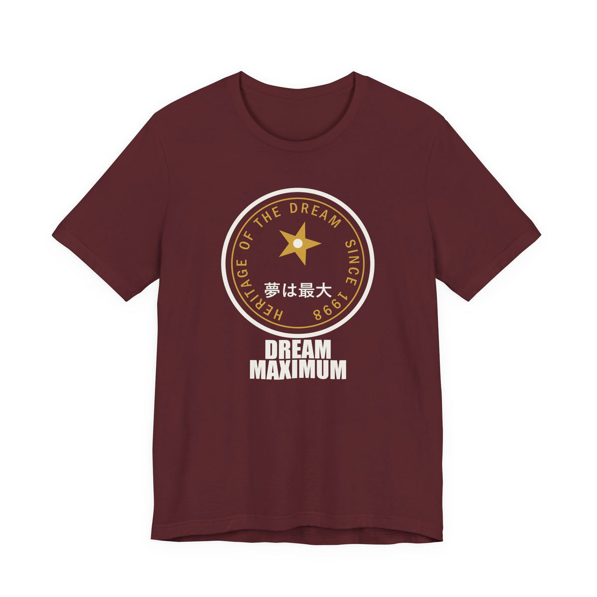 Dream Maximum Since 1998 Funny Anime T-Shirt in Maroon