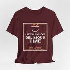 Let's Enjoy Delicious Time Funny Anime T-Shirt - original anime design, view 24