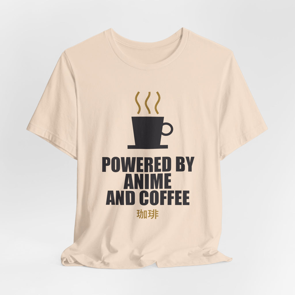 Powered By Anime And Coffee T-Shirt - original anime design, view 10