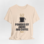 Powered By Anime And Coffee T-Shirt - original anime design, view 10