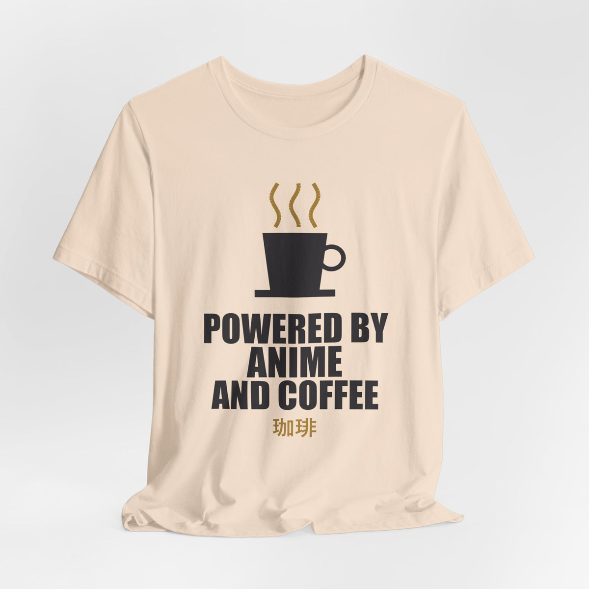 Powered By Anime And Coffee T-Shirt - original anime design, view 10