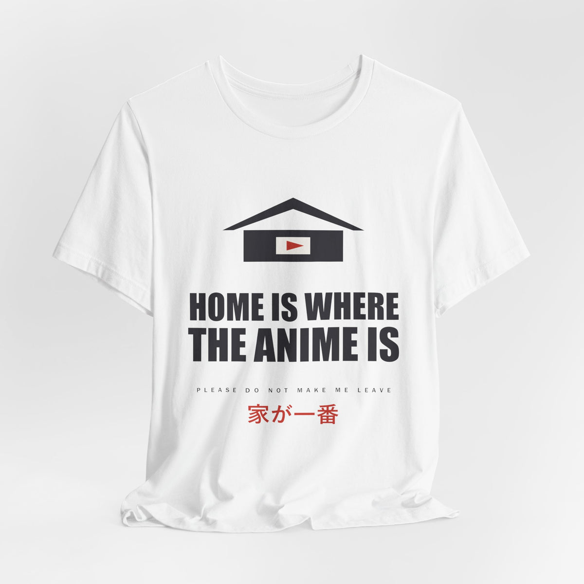 Home Is Where The Anime Is T-Shirt - original anime design, view 4