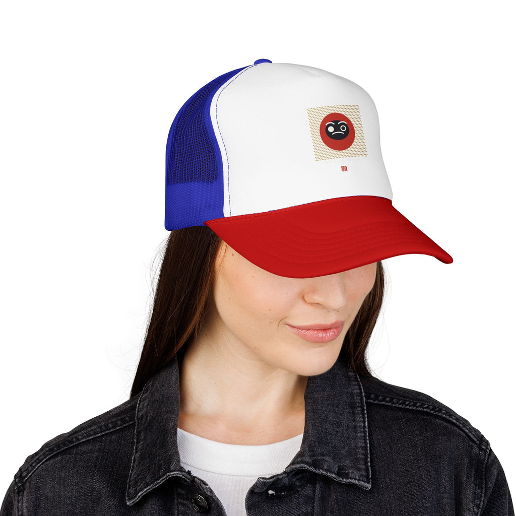 Daruma Wish Trucker Cap - original anime design, view 30