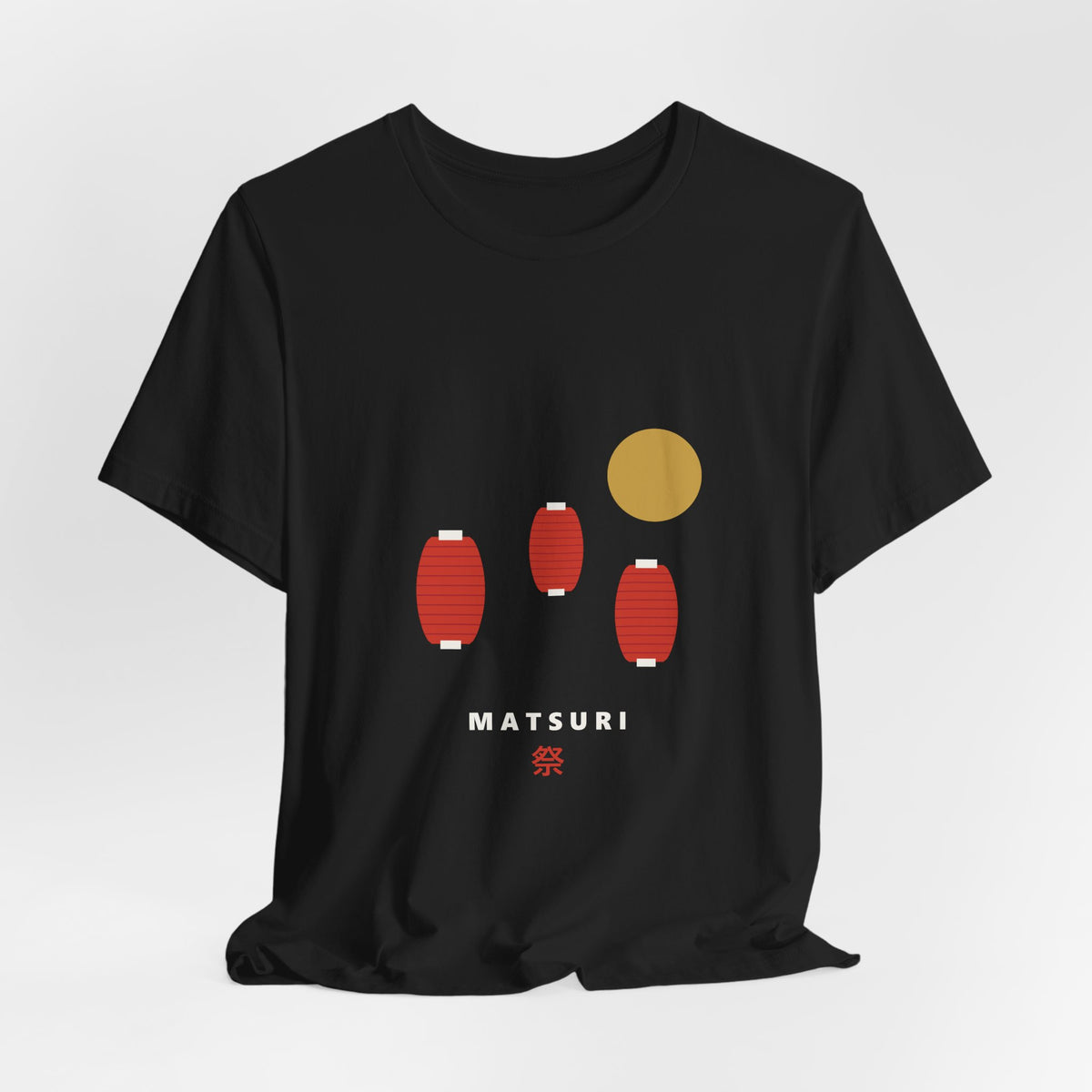 Matsuri Lanterns T-Shirt - original anime design, view 3