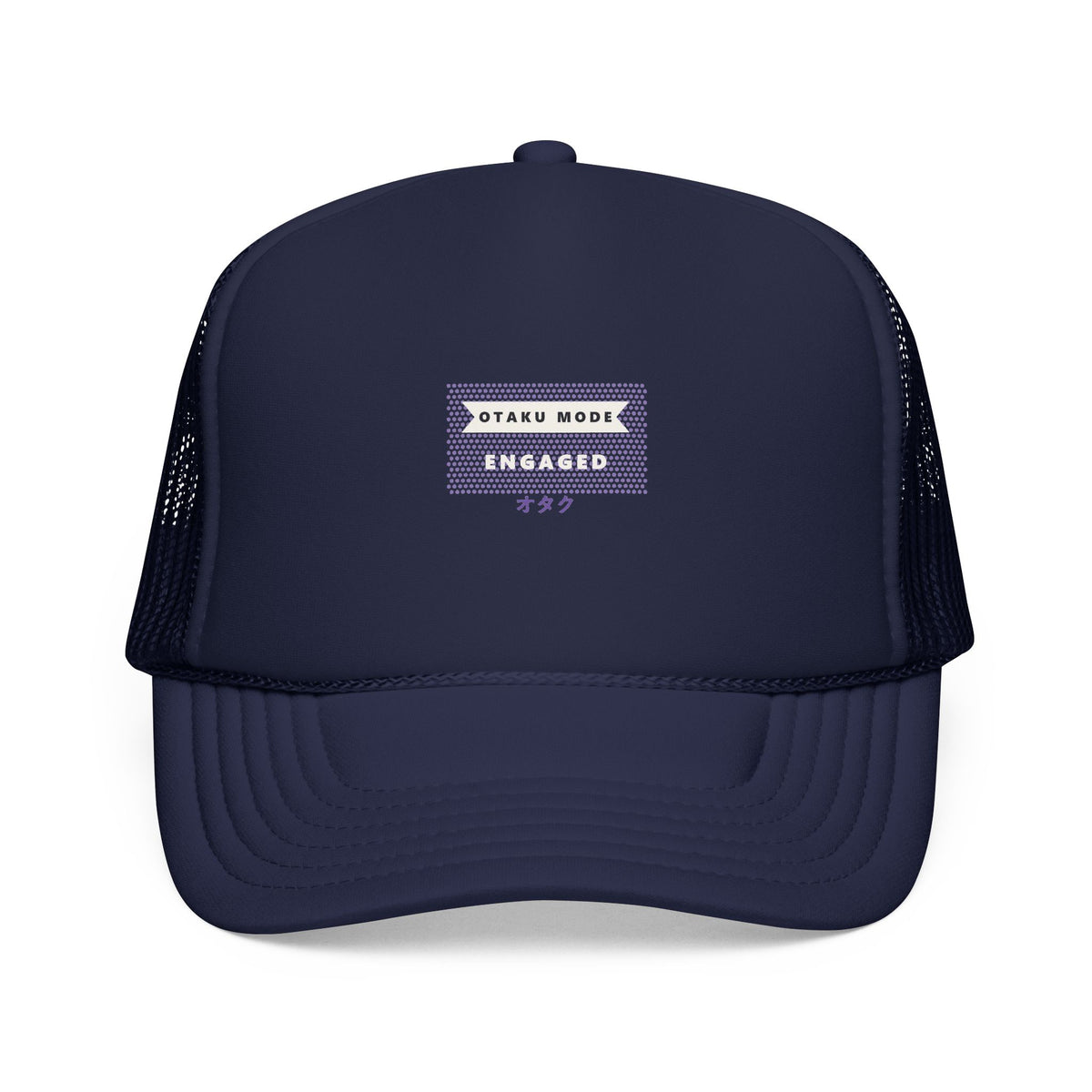 Otaku Mode Trucker Cap in Dark Navy