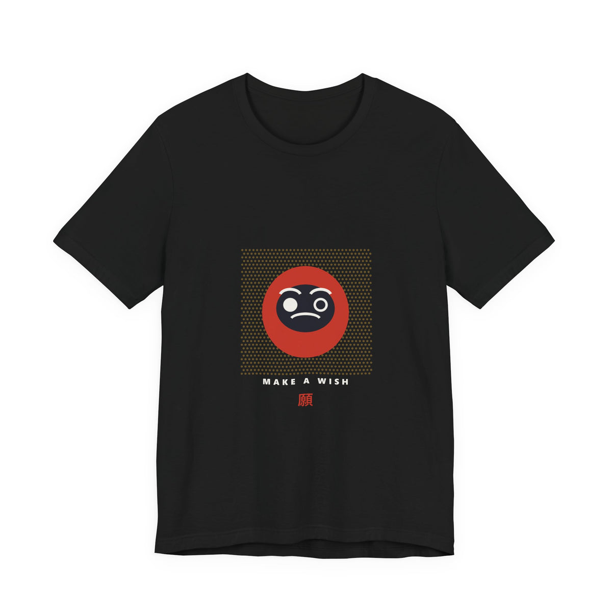 Daruma Wish T-Shirt in Black