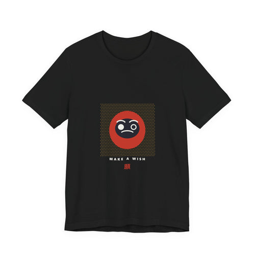 Daruma Wish T-Shirt in Black