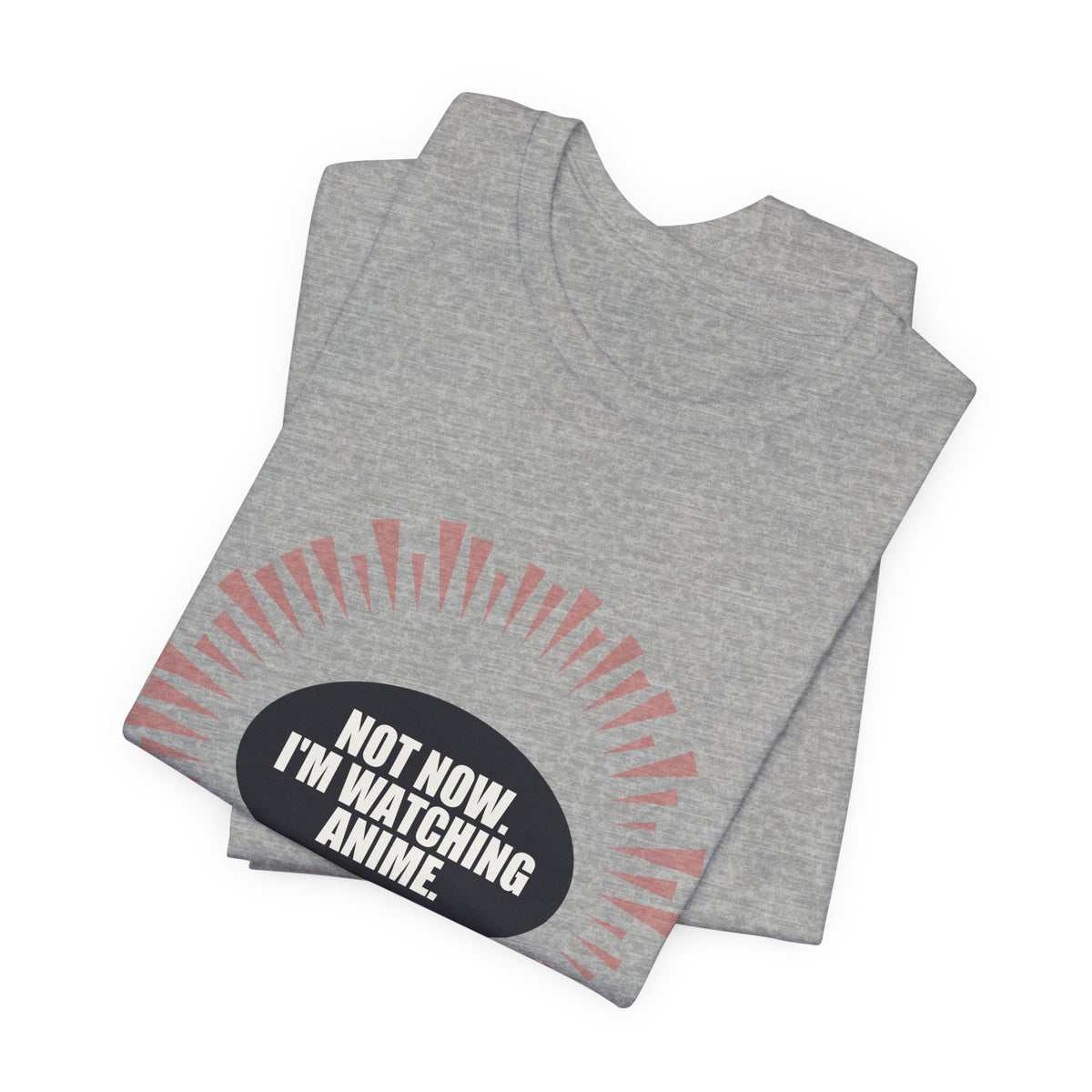 Not Now I'm Watching Anime T-Shirt - original anime design, view 15