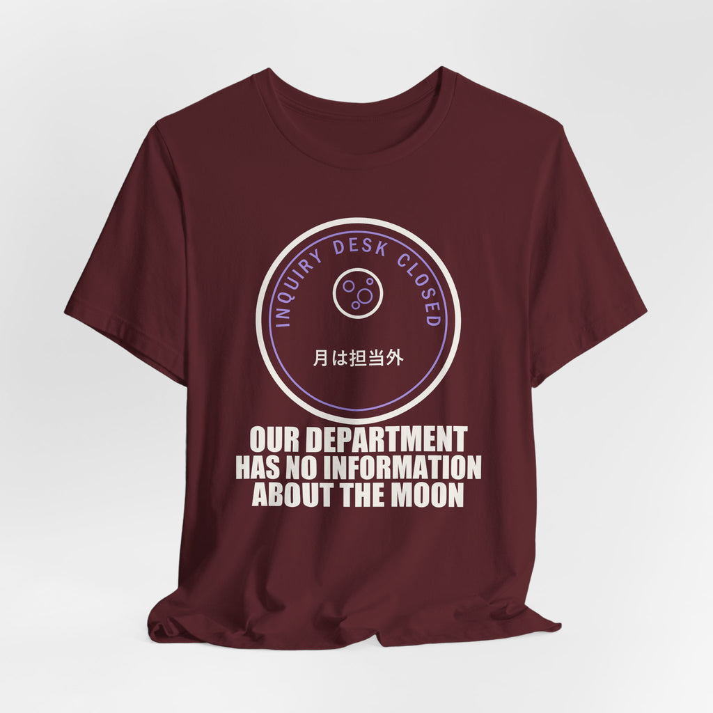 Our Department Has No Information About The Moon Funny Anime T-Shirt - original anime design, view 24