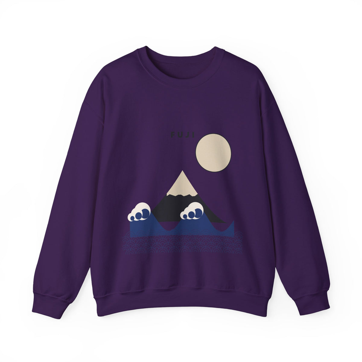 Fuji & Wave Sweatshirt in Purple