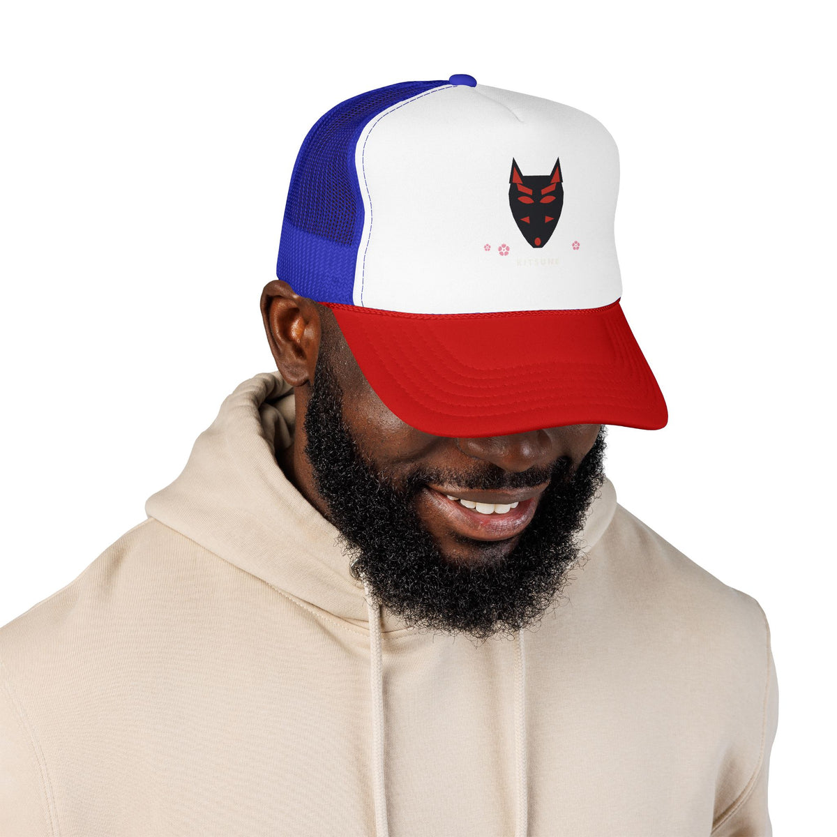 Kitsune Mask Trucker Cap - original anime design, view 29