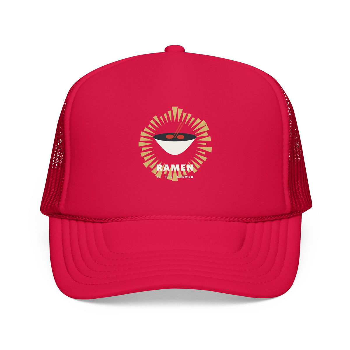 Ramen Is The Answer Trucker Cap in Red