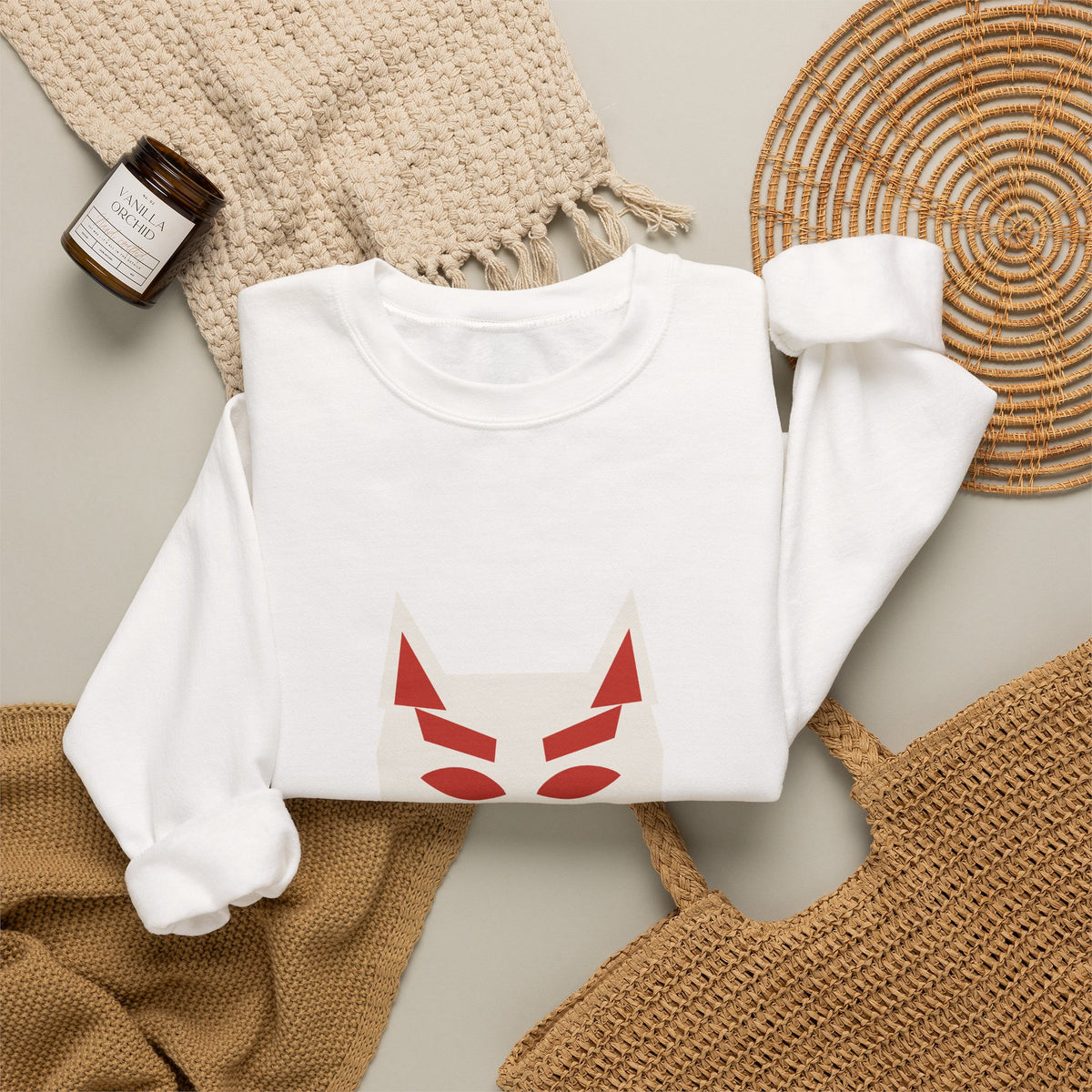 Kitsune Mask Sweatshirt - original anime design, view 3