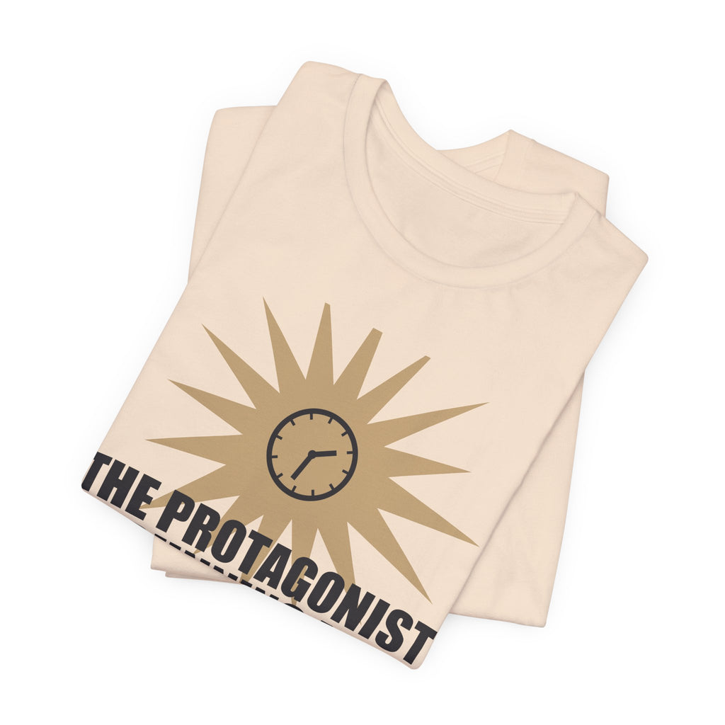 The Protagonist Is Running Late Funny Anime T-Shirt - original anime design, view 8